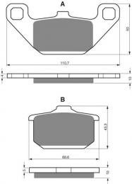 Изображение продукта Тормозные колодки дисковые 037 S3 