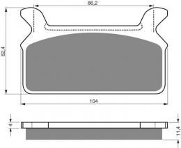 Изображение продукта Тормозные колодки дисковые 063 S3 