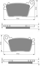 Тормозные колодки дисковые 242 S33  - 1