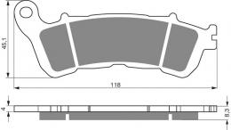 Тормозные колодки дисковые 257 S33  - 1