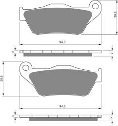 Изображение продукта Тормозные колодки дисковые 262 S3 