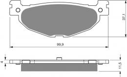 Тормозные колодки дисковые 268 S3  - 1