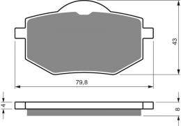 Изображение продукта Тормозные колодки дисковые 322 S3 