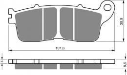 Тормозные колодки дисковые 323 S33  - 1