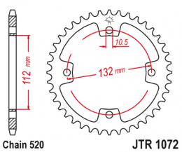 Изображение продукта Звезда ведомая JTR1072 38 