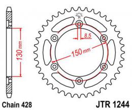 Звезда ведомая JTR1244 52  - 1