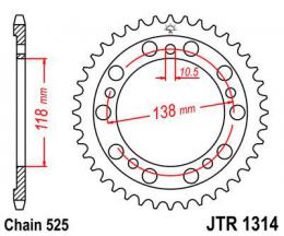 Изображение продукта Звезда ведомая JTR1314 39 