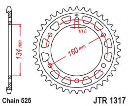 Изображение продукта Звезда ведомая JTR1317 43 