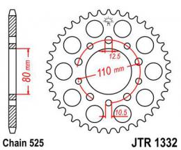 Звезда ведомая JTR1332 36  - 1