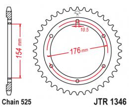 Изображение продукта Звезда ведомая JTR1346 43 