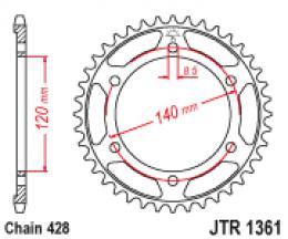 Изображение продукта Звезда ведомая JTR1361 50 