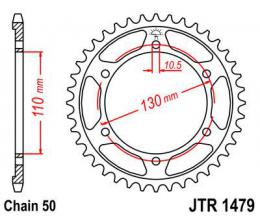 Звезда ведомая JTR1479 45ZBK  - 1