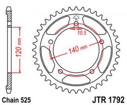 Изображение продукта Звезда ведомая JTR1792 41 