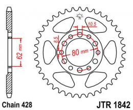 Изображение продукта Звезда ведомая JTR1842 44 