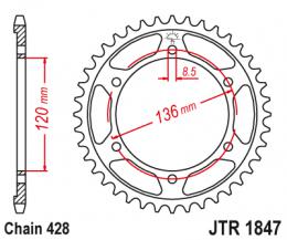 Изображение продукта Звезда ведомая JTR1847 46 