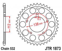 Изображение продукта Звезда ведомая JTR1873 48 