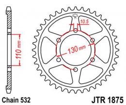 Звезда ведомая JTR1875 48  - 1