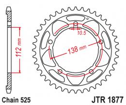 Изображение продукта Звезда ведомая JTR1877 41 