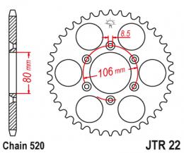 Изображение продукта Звезда ведомая JTR22 45 