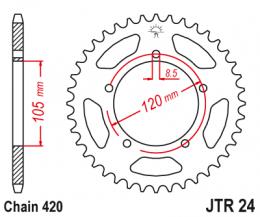 Изображение продукта Звезда ведомая JTR24 55 