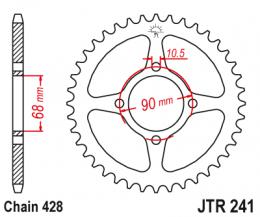 Изображение продукта Звезда ведомая JTR241 53 