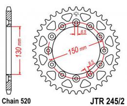 Изображение продукта Звезда ведомая JTR245/2 38 