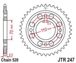 Изображение продукта Звезда ведомая JTR247 41 