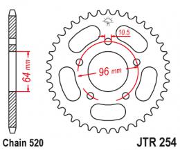 Изображение продукта Звезда ведомая JTR254 37 