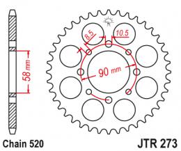 Изображение продукта Звезда ведомая JTR273 40 