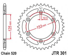 Изображение продукта Звезда ведомая JTR301 45 