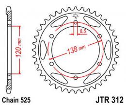 Изображение продукта Звезда ведомая JTR312 40 