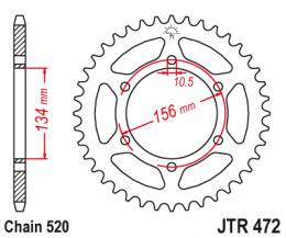 Изображение продукта Звезда ведомая JTR472 48 