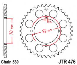 Звезда ведомая JTR476 45  - 1