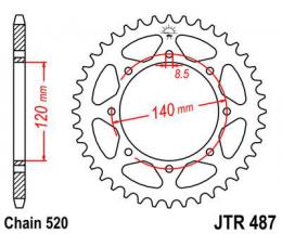 Изображение продукта Звезда ведомая JTR487 38 