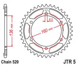 Изображение продукта Звезда ведомая JTR5 39 