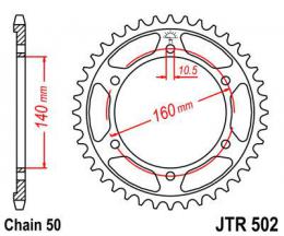 Изображение продукта Звезда ведомая JTR502 44 