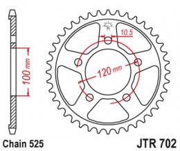 Изображение продукта Звезда ведомая JTR702 40 