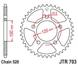 Звезда ведомая JTR703 40  - 1