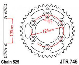 Изображение продукта Звезда ведомая JTR745 38 