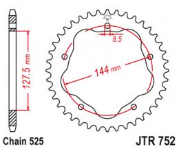 Изображение продукта Звезда ведомая JTR752 42 