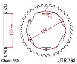 Изображение продукта Звезда ведомая JTR763 40 