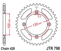 Изображение продукта Звезда ведомая JTR798 48 