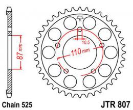 Звезда ведомая JTR807 42  - 1