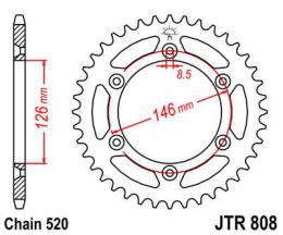 Изображение продукта Звезда ведомая JTR808 47SC 