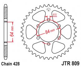 Изображение продукта Звезда ведомая JTR809 49 