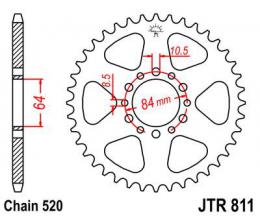 Изображение продукта Звезда ведомая JTR811 45 