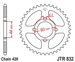 Изображение продукта Звезда ведомая JTR832 52 