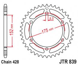 Изображение продукта Звезда ведомая JTR839 53 