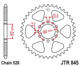 Изображение продукта Звезда ведомая JTR845 43 