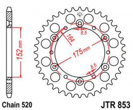 Изображение продукта Звезда ведомая JTR853 40 